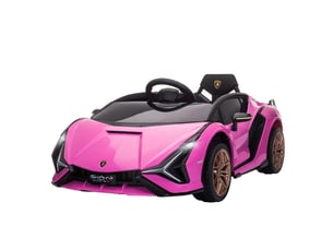Voiture électrique enfant lamborghini 108x62x40 cm avec télécommande rose