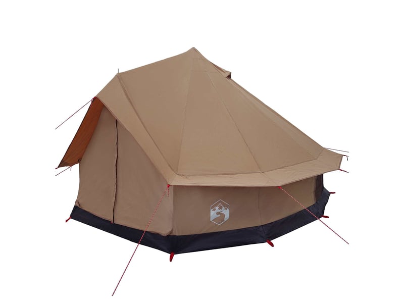 Tente de camping, tente familiale 8 personne marron polycoton  - Conforama C
