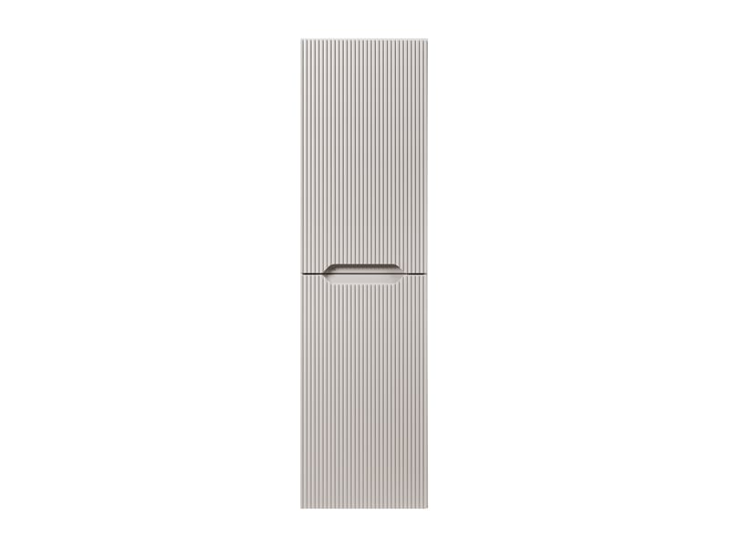  Ensemble double meuble sous vasque avec plan et colonne novo l.160 cm cachemire mat  - Conforama R