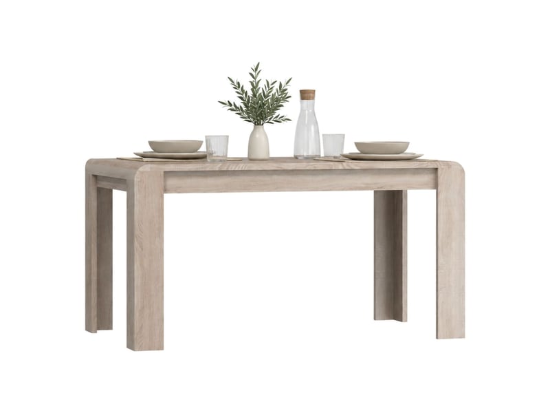  Table extensible kasano, 8 places, 115x80x76h cm chêne marron Kasano - Conforama A