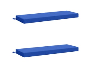 Lot de 2 coussins de banc, coussins d'assise soest 100 % polyester bleu royal cf57131