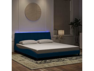 Lit 2 places 180x200 cm coloris bleu