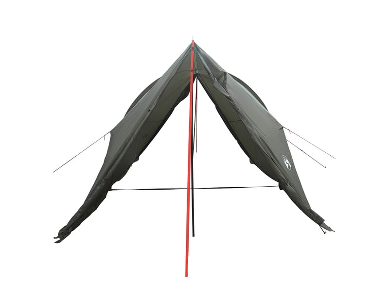  Tente de camping, tente avec auvent résistante à l'eau vert armée  - Conforama E