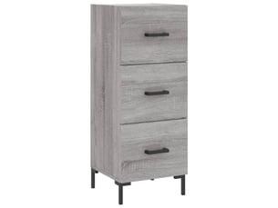 Buffet - bahut - meuble de rangement sonoma gris 34,5x34x90 cm bois d'ingénierie