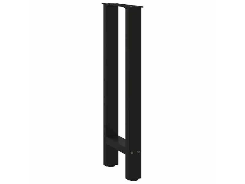  Lot de 2 pieds de console réglables modernes 28 x 73 cm en acier noir 02_0057532  - Conforama C