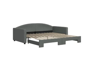 Lit simple 100x200 cm coloris gris