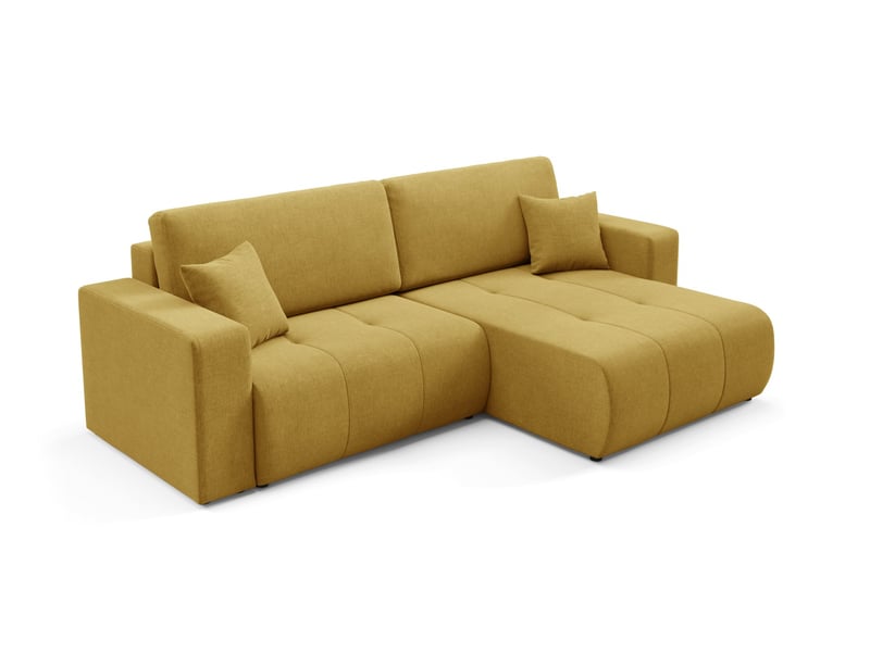  Canapé d'angle convertible molinio l jaune  - Conforama C