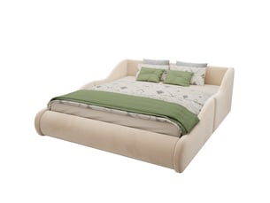 Lit 2 places 140x200 cm MIVRAY coloris beige