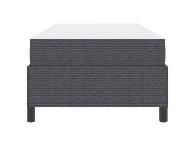  Lit simple- lit adulte -  cadre de lit avec matelas gris foncé 100 x 200 cm tissu  - Conforama D