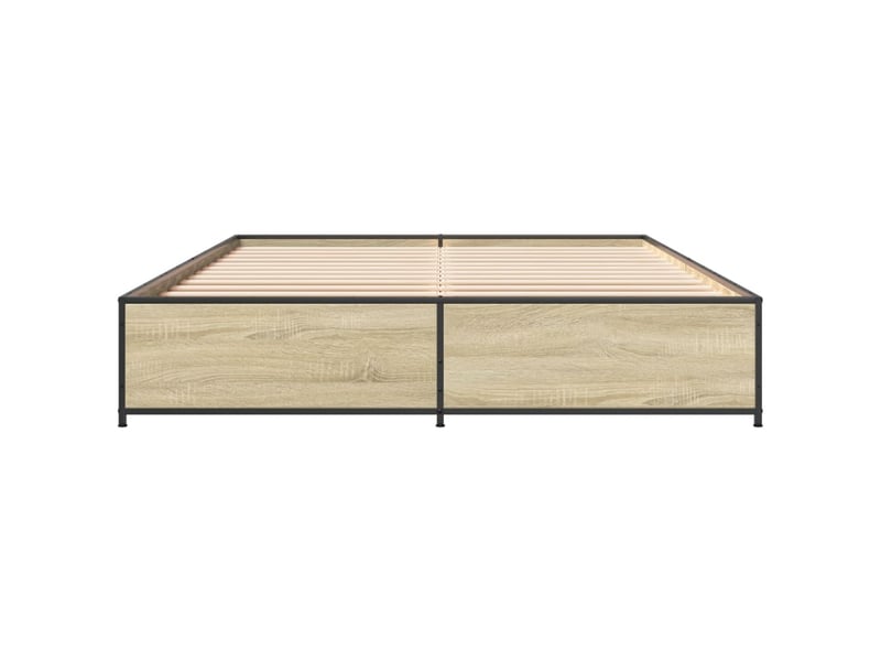  Lit double- lit adulte -  cadre de lit sans matelas chêne sonoma 120x190 cm  - Conforama C