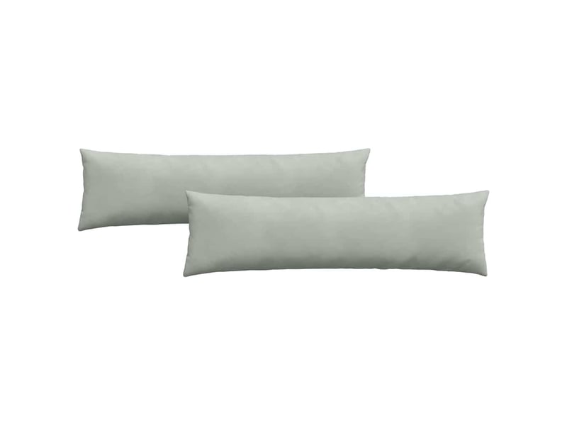 Lot de 2 coussins de canapé, coussins décoratifs gris clair 145 x 40 cm cf59060 - Conforama A