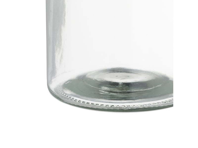 Lot de 12 photophores ronds déco ambiance cosy salon cuisine 8 x 8 x 10 cm en verre transparent 13_0013530  - Conforama C