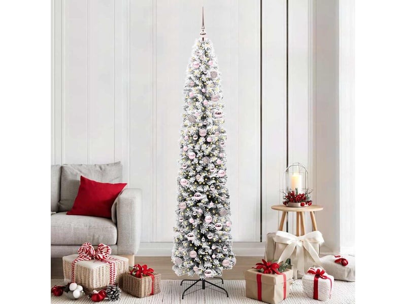 Sapin de noël artificiel, arbre de noël vert 210 cm pvc et acier et plastique shl3547 - Conforama B