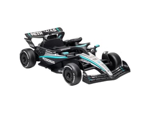 Kart électrique enfants 12v, go kart mercedes-amg petronas f1 avec 2 moteurs, télécommande, 3 vitesses, noir