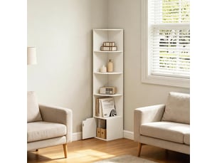 Étagère d’angle moderne, bibliothèque sur pied élégante, meuble de rangement salon et bureau