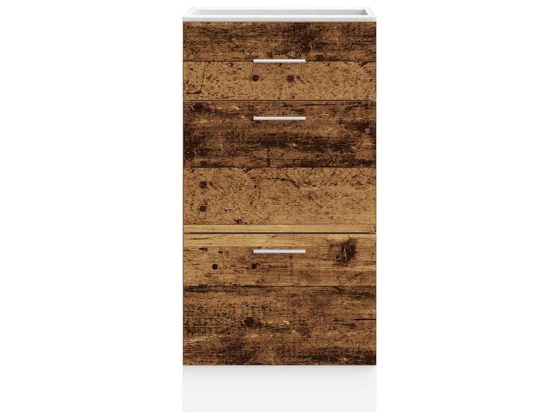  Meuble de rangement, meuble bas de cuisine bois ancien 40x46x81,5cm bois d'ingénierie  - Conforama D