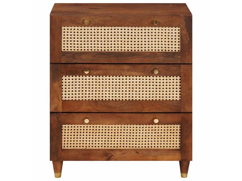  Buffet, meuble de rangement salon marron 60 x 33 x 75 cm bois de mangue massif shl7290  - Conforama C