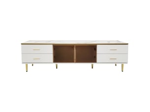 Meuble tv coloris blanc  SOGEU  