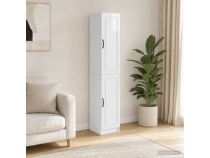Buffet - ensemble de meubles 2 pc blanc brillant bois d'ingénierie