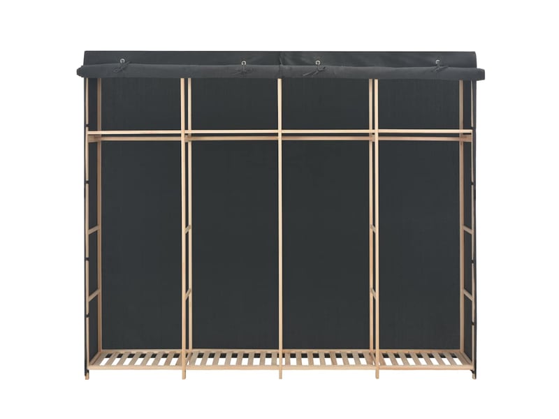  Garde-robe chambre, armoire de rangement gris 200x40x170 cm tissu  - Conforama A