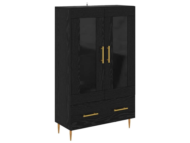  Buffet - haut armoire avec tiroir chêne noir 69,5 x 31 x 115 cm  - Conforama A
