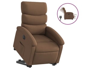 Fauteuil relax électrique  <strong></strong> Tissu marron