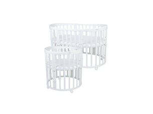 Lit bébé 90x190 cm OWAL-W coloris blanc