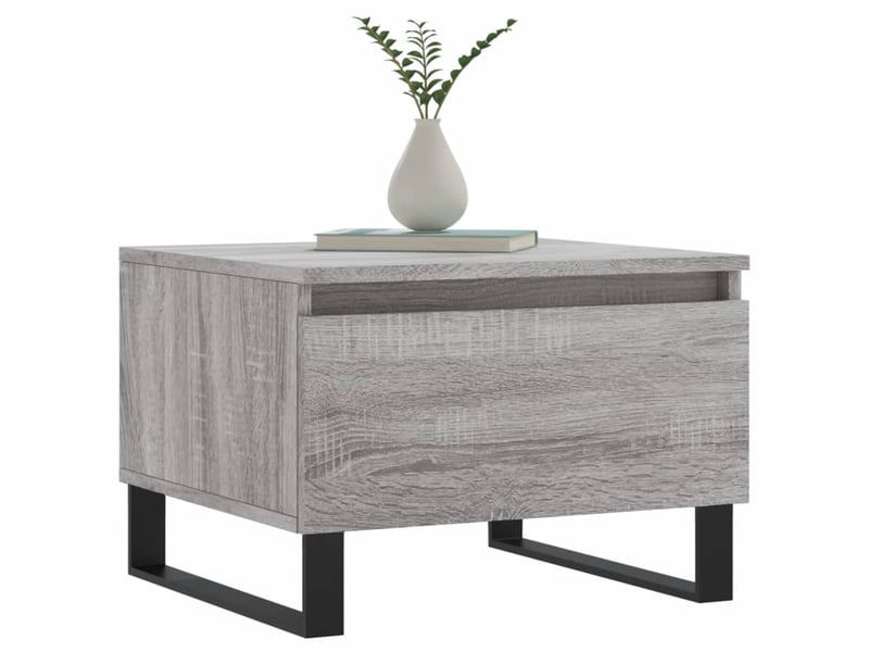  Tables basses 2 pcs - table de salon - table à thé sonoma gris 50x46x35 cm bois d'ingénierie  - Conforama C