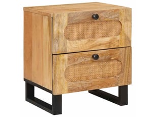 Table de chevet - cabinet de chevet - table de nuit 2 pc naturel 40 x 33 x 46 cm