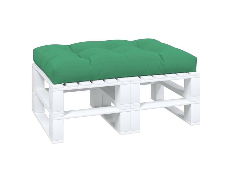  Coussin de palette, coussin de chaise, coussin de canapé vert 120x80x12 cm tissu cf55488  - Conforama C