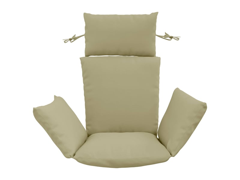 Coussin pour balançoire de chaise d'œuf, coussin d'intérieur et d'extérieur adirondack putten 100 % polyester vert clair cf50080 - Conforama C