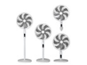 Ventilateur sur pied fabrilamp mixin 60 w 3 vitesses blanc