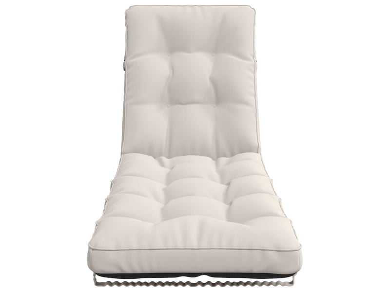  Coussin de transat, coussin pour bain de soleil vianen 100 % polyester blanc 200 x 50 x 8 cm cf56260  - Conforama D