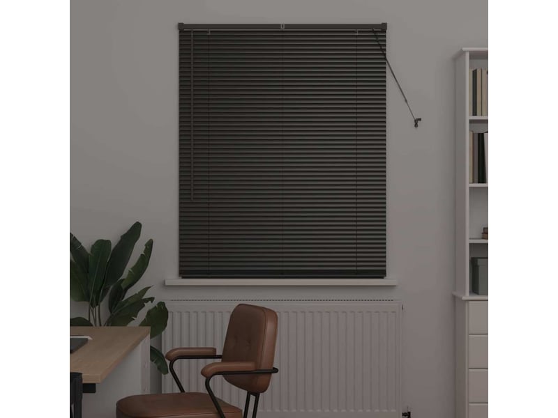  Store vénitien, store de fenêtre noir 175 x 100 cm 25 mm aluminium cf48115  - Conforama C