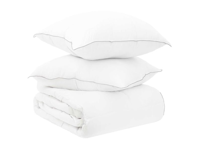  Ensemble de couette et oreillers de lit 3 pcs - duvet 240 x 220 cm hiver  - Conforama A