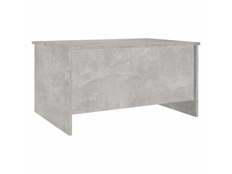  Table basse - table de salon - table à thé gris béton 80x55,5x41,5 cm bois d'ingénierie  - Conforama C