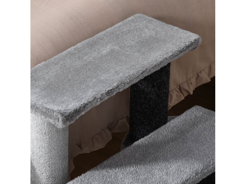  Chaise fauteuil mobile 45 40 48 cm bois gris homvra  - Conforama C