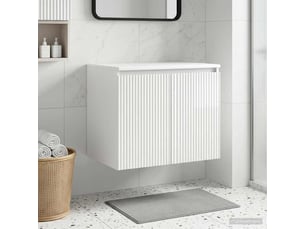 Cabinet salle de bain mural, meuble de rangement blanc brillant shl459
