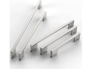 Lot de 5 poignées avec écartement de 96 mm, poignées pour meubles, cuisine et tiroirs