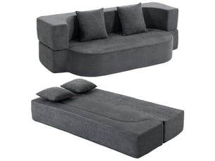 Deplimousse convertible 2 places <strong>PANGIVO</strong> <strong></strong> Gris foncé