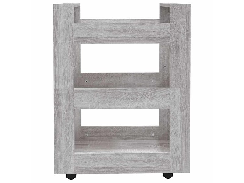  Desserte de cuisine, chariot de rangement sonoma gris 60x45x80 cm bois d'ingénierie shl4375  - Conforama E
