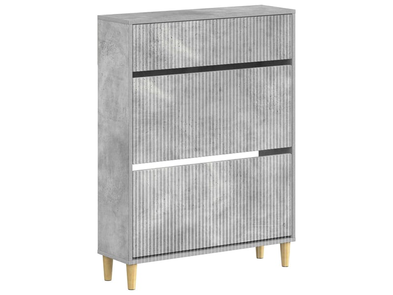  Meuble à chaussure, cabinet à chaussures arnhem 78x24x103 cm bois d'ingénierie shl1408  - Conforama A