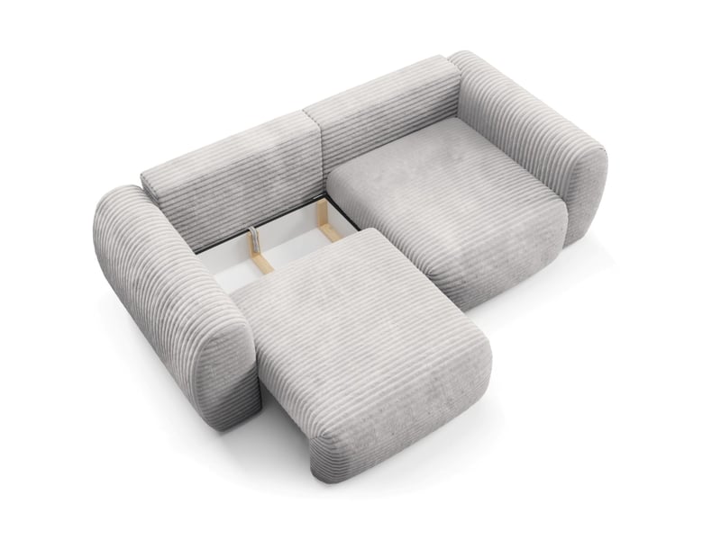 Canapé convertible premium cloud gris  - Conforama D