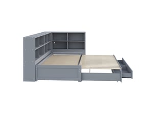 Lit extensible 90x190 cm   C-CRAFTLINK coloris gris