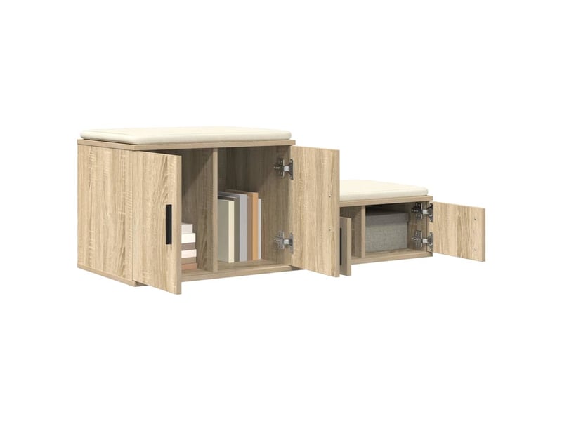  Table de chevet - table de rangement 2 pc chêne sonoma 118 x 41 x 40 cm  - Conforama B