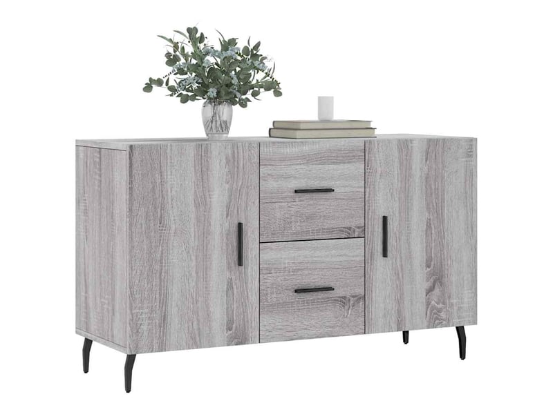  Buffet - bahut - meuble de rangement sonoma gris 100x36x60 cm bois d'ingénierie  - Conforama C