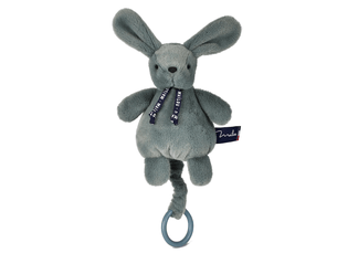 Boite a musique - lapin dorlotin- vert sauge
