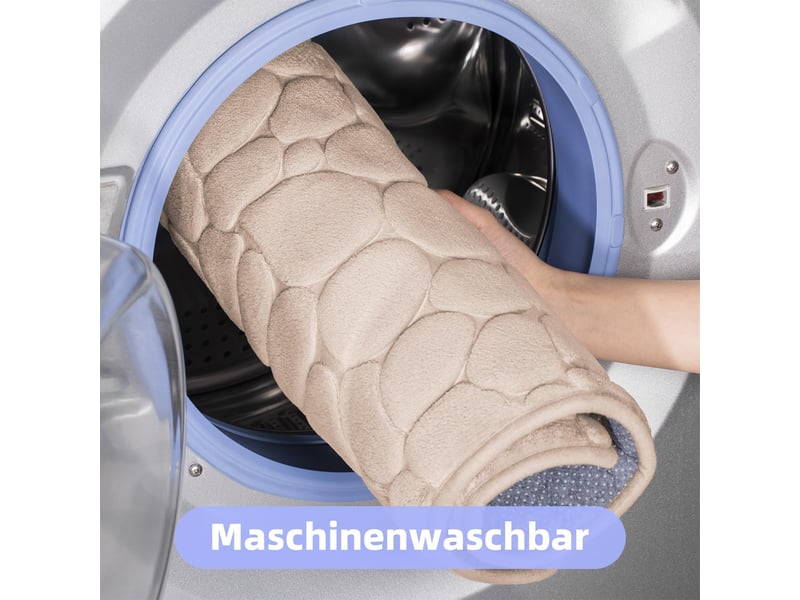Tapis de bain, 40*60cm beige tapis salle de bain antidérapant absorbant tapis de salle de bain, mousse à mémoire de forme shower mat - Conforama C