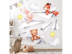 Sticker mural - animaux mignons100x170 cm