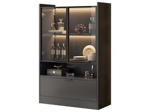 Meuble tv coloris noir 35 cm <strong>MEULVA</strong> <strong></strong>